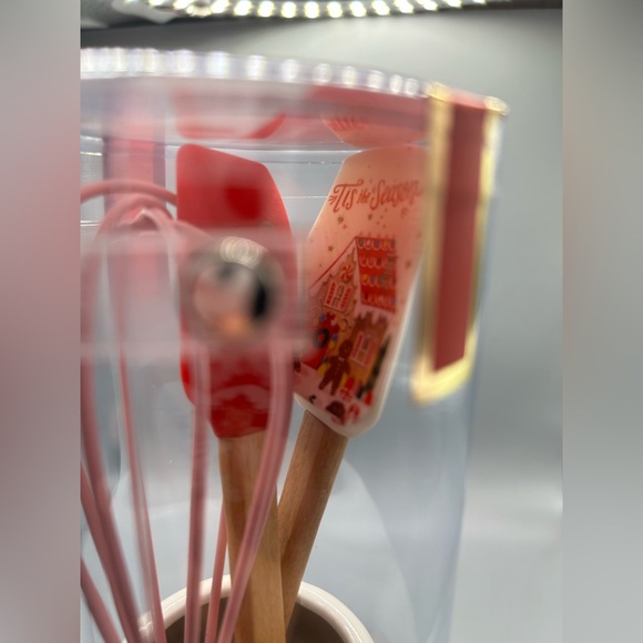 Cook With Color GINGERBREAD HOUSE Silicone Utensil Set With Holder Christmas NEW - Picture 3 of 6